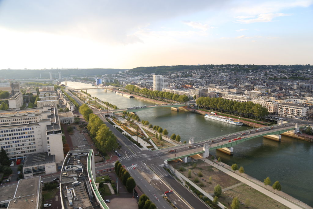 Vue aérienne de Rouen